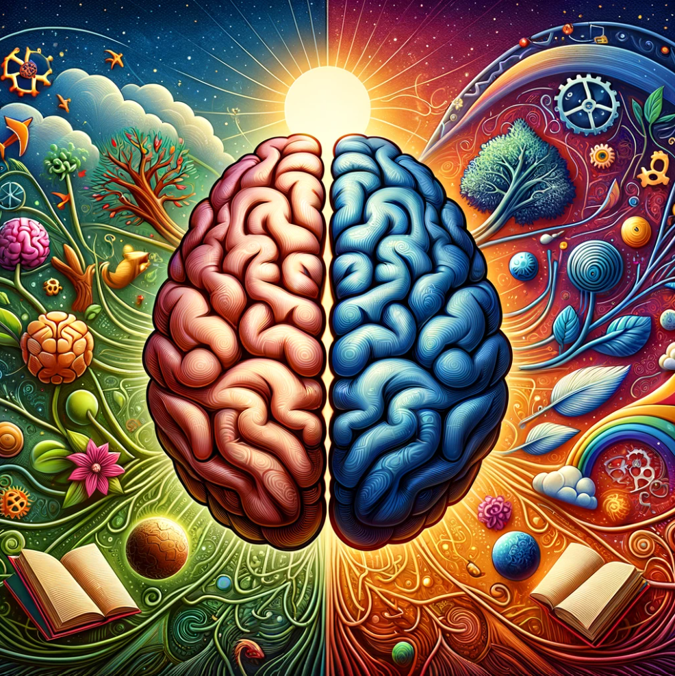 Image that visualizes the brain-mindset connection