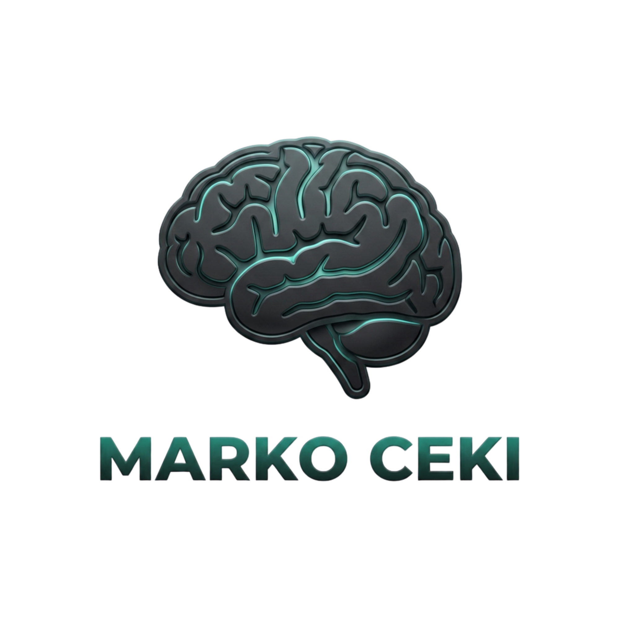 Logo @markoceki with white background